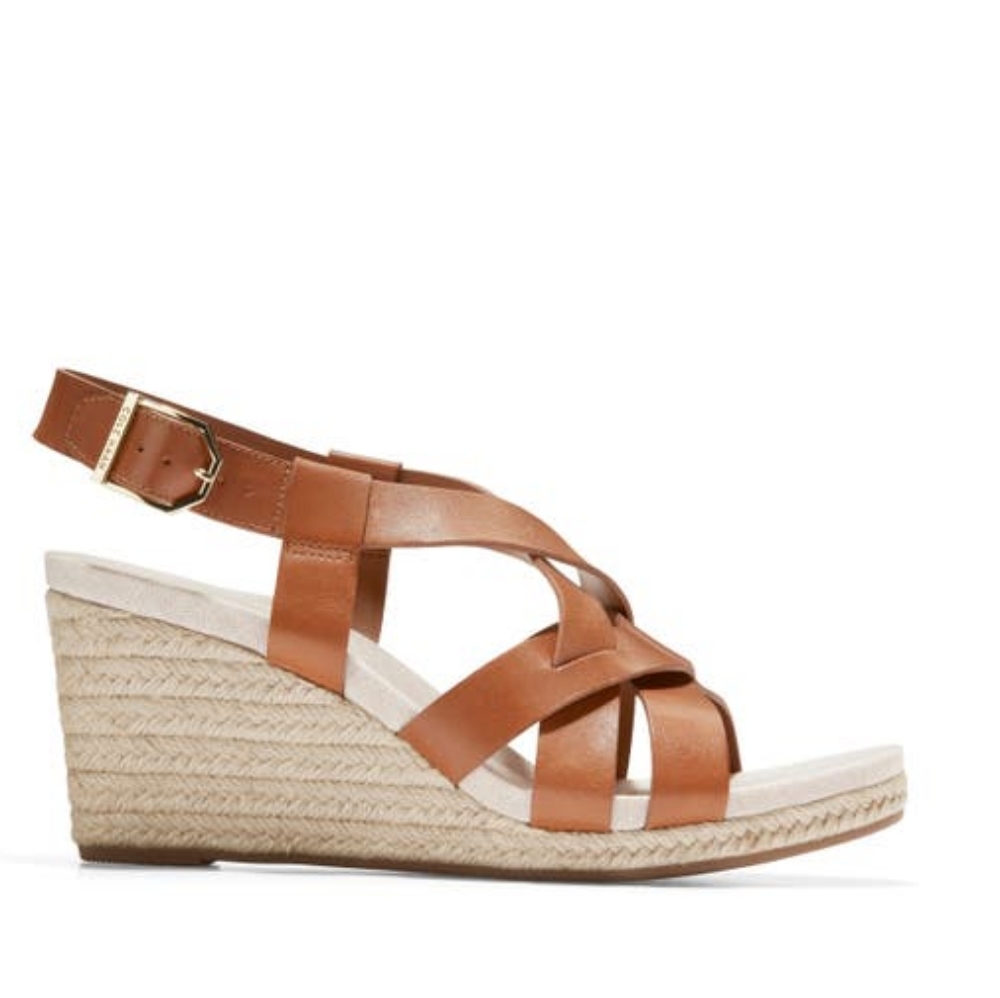 👣COLE HAAN Crystal Espadrille Sandal in Honey - Picture 9 of 13